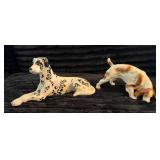 Goldcrest Ceramic Dog Figurines - Dalmatian and Ho