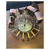 Vintage Sankyo Wind-Up Musical Train Carousel Scul
