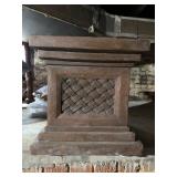 Outdoor Umbrella Stand with Patterned Design