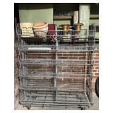 Metal Rolling Storage Rack on Casters