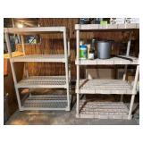 Free-Standing Plastic Shelving Units