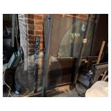 Vintage Doors and Round Glass Pieces