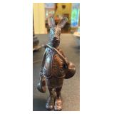 Cast Metal Rabbit Figurine