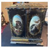 Hand-Painted Victorian Jewelry Chest