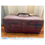 Vintage Tackle Box With Fishing Lures and Sinkers