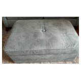 Upholstered Storage Ottoman With Hinged Lid