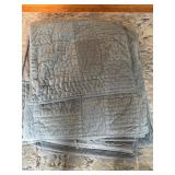 Gray Quilted Blanket
