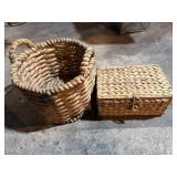 Woven Rope Basket and Box Set