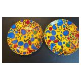 Yayoi Kusama Decorative Plates for Whitney