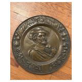 21-Inch Round Decorative Bronze Plate