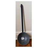 Copper Ladle with Long Black Handle