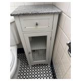 White Cabinet with Granite Top