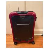 Red Hard-Shell Spinner Suitcase