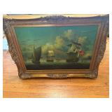 Framed Maritime Oil Painting by Kensington
