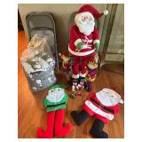 Christmas Decorations With Santa and Elves Theme