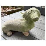 Cast Stone Dachshund Dog Garden Statue