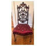 Carved Wood Side Chair