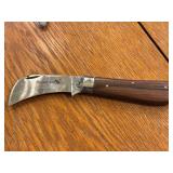 Pruning Knife with Wood Handle