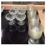 Glass Dessert and Bowl Set