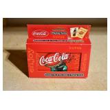 NOS Coca Cola Tin w/ 2 Deck Cards