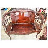Antique Quarter Sawn Oak Bench w/ Storage
