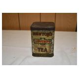 Vintage Metal Newton's Gunpowder Tea Tin