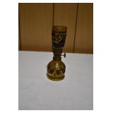 Vtg Small Amber Glass Oil Lsmp