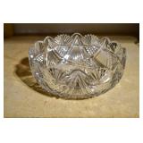 Large Cut Glass Centerpiece Bowl