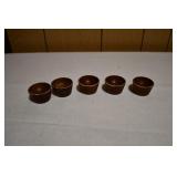 5 Small Wooden Egg Holders