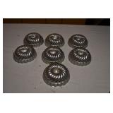 Set of 7 Small Aluminum Jello Molds