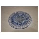 Vtg Laced Edge Opalescent Plate