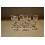 Set of 6 Imperial Glass Candlewick Water Goblets