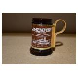 Vtg Memphis TN Amber Glass Mug