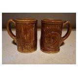 Pair of German Stoneware Mugs