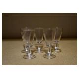 Set of 5 Small Petite Wine Glasses