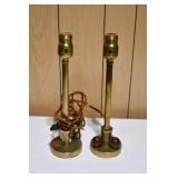 Pair of Brass Table Lamps