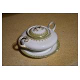 Vtg Limoges Saucer and Sugar Bowl