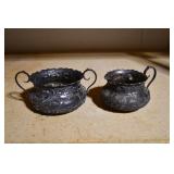 Derbry Silver Plate Creamer & Sugar Bowl