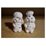Ceramic Pillsbury Doughboy Salt & Pepper