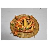 Handmade Straw Mushroom Decor