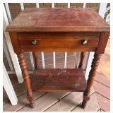 Wooden Side Table With Drawer