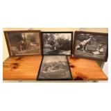 Framed Vintage Pictures of Dogs