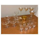 Gold-Etched Stemware