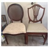 Two Wooden Dining Chairs