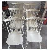 White Wooden Dining Chairs