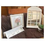Mirror Shelf, Artwork, Shelf, and Decorative Plant