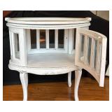 White Painted Cabinet with Removable Tray