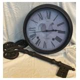 Decorative Clock with Rooster Design and Oversized