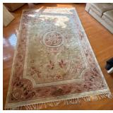 Handmade Area Carpet, 9' x 6', Ornamental Design