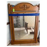 Ornate Wooden Dresser Mirror, 50 1/2´´T - READ DET
